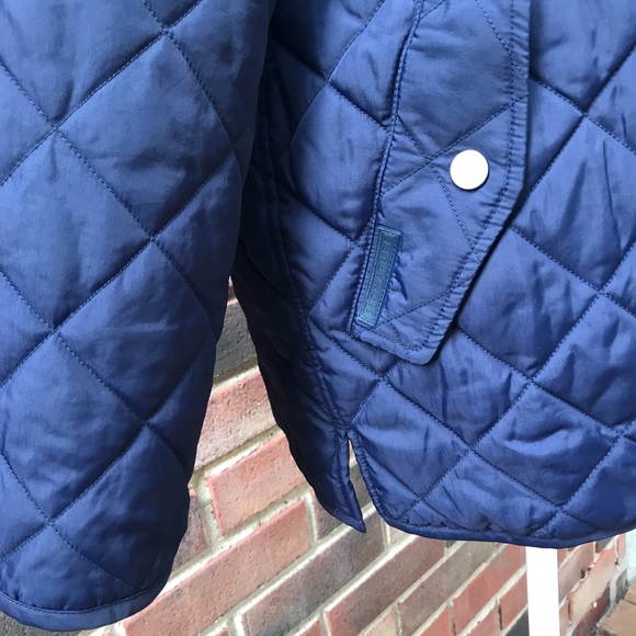 Jones New York Signature Navy Quilted Barn Jacket - Picture 6 of 7